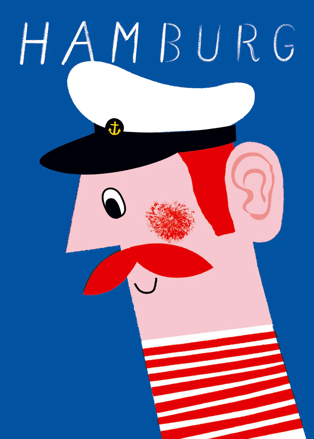 Hamburg Jörn Blau Poster (Din A3)