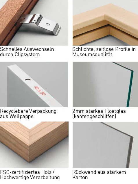 Holzrahmen Anthrazit – Bild 6